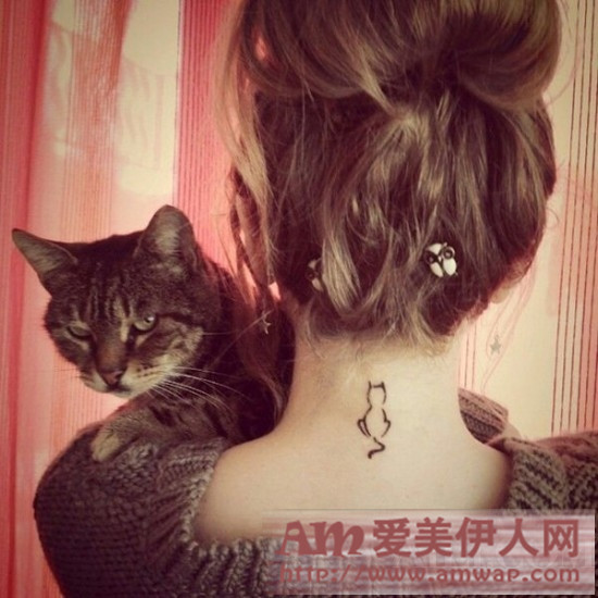最适合猫奴的纹身图案!